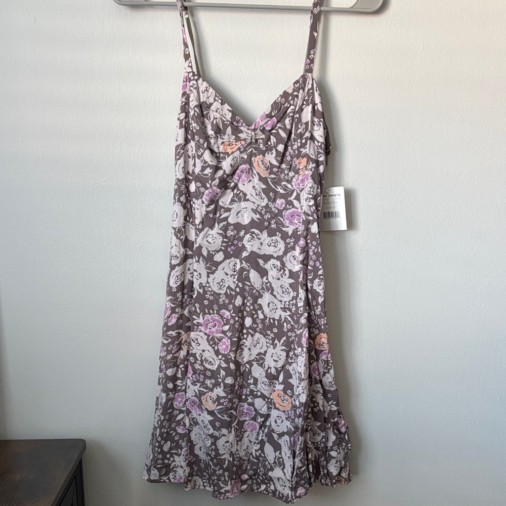 Free People NWT Floral Spaghetti Strap Dress Size 6